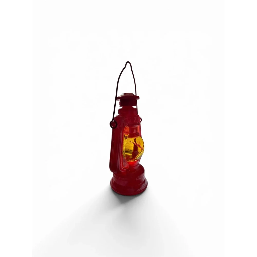 Avon Miniature Red Hurricane Lantern Decorative decanter after shave